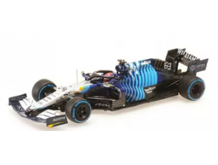 WILLIAMS MERCEDES FW43B GEORGE RUSSELL 2ND PLACE GP DE BELGIQUE 2021 MINICHAMPS 1/18°