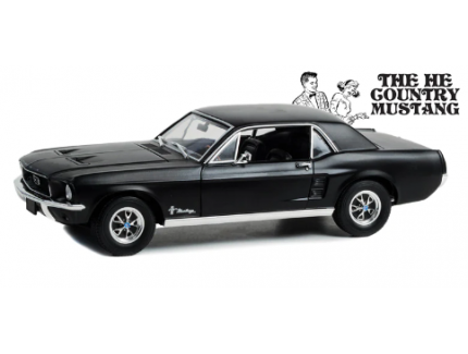 FORD MUSTANG COUPE 1968 BLACK GREENLIGHT 1/18°