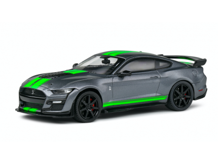 SHELBY MUSTANG GT500 GREY W/NEON GREEN 2020 - SOLIDO 1/43