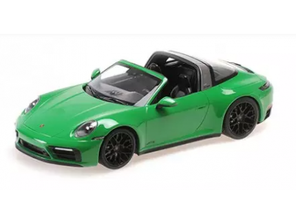 PORSCHE 911 TARGA 4 GTS 2021 GREEN MINICHAMPS 1/18°