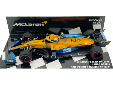 MCLAREN F1 MCL35M NORRIS POLE RUSSIAN GP 2021 MINICHAMPS 1/43°