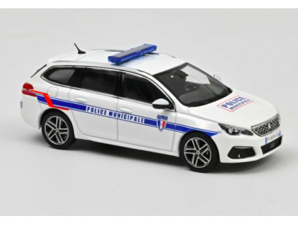 Peugeot 308 SW 2018 Police Municipale - NOREV 1/43
