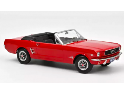 Ford Mustang Cabriolet 1966 Rouge Signal Flare - NOREV 1/18