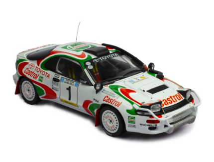 TOYOTA CELICA TURBO 4WD (ST185) N°1 J.KANKKUNEN - J. PIIRONEN SAFARI RALLY 1993 - IXO 1/18