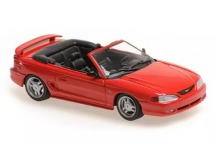 FORD MUSTANG CABRIOLET ROUGE MAXICHAMPS 1/43°
