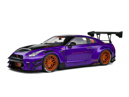 NISSAN GT-R (R35) W/ LIBERTY WALK BODY KIT 2.0 PURPLEZILLA 2022- SOLIDO 1/18