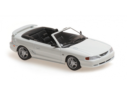 FORD MUSTANG CABRIOLET 1994 WHITE - MINICHAMPS 1/43