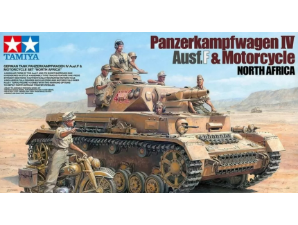 PANZER IV & MOTO AFRIKAKORPS TAMIYA