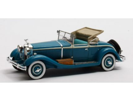 ISOTTA FRASCHINI 8A SS CASTAGNA ROADSTER DECOUVRABLE BLEU MATRIX 1/43°