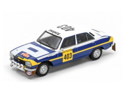 PEUGEOT 504 N°403 VAINQUEUR RALLYE CODASUR 1979 J.GUICHET - J.TODT SPARK 1/43°