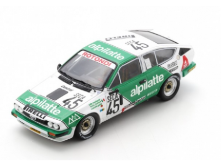 ALFA ROMEO ALFETTA GTV6 N°45 LUIGI RACING BASTOS 24H SPA 1982 LOMBARDI - GALLO - PAL SPARK 1/43°