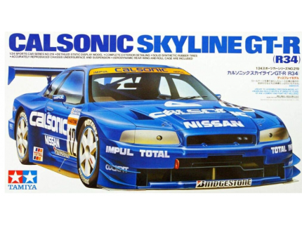 NISSAN SKYLINE GT-R R34 CALSONIC TAMIYA 1/24°