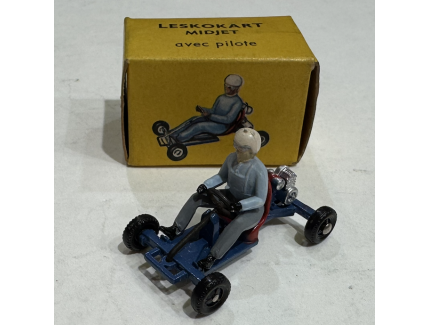 LESKOKART MIDJET WITH  PILOTE DINKY TOYS 1/43°