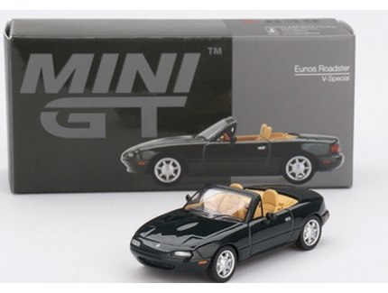 MAZDA MX5 Eunos Roadster Vspecial Excellent Green Mica 1990 RHD MINI GT 1/64
