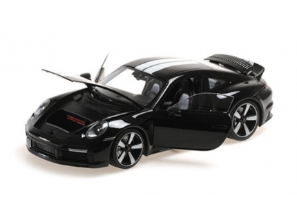 PORSCHE 911 NOIR 2022 MINICHAMPS 1/18°
