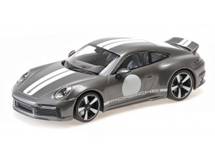 PORSCHE 911 (992) SPORT CLASSIC 2022 GREY METALLIC MINICHAMPS 1/18°