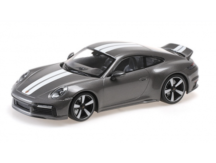 PORSCHE 911 (992) SPORT CLASSIC 2022 GRIS METAL MINICHAMPS 1/18