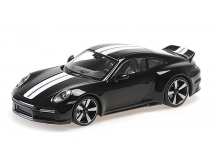 PORSCHE 911 (992) SPORT CLASSIC 2022 NOIR MINICHAMPS 1/18