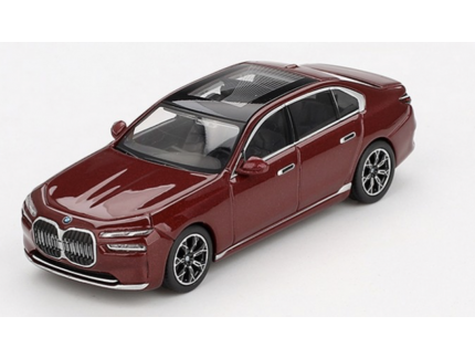 BMW I7 XDrive60 Aventurin Red 2023 MINI GT 1/64