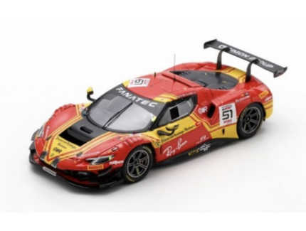 FERRARI 296 GT3 N°51 AF Corse - 2ème 24H Spa 2024  Guidi LOOKSMART  1/43