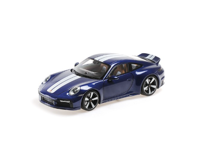 PORSCHE 911 SPORT CLASSIC 2022 BLEU MINICHAMPS 1/18°