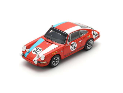 PORSCHE 911 VAINQUEUR 24H SPA 1968 SPARK 1/43°