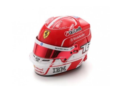 CHARLES LECLERC HELMET 2025 LOOK SMART 1/5°