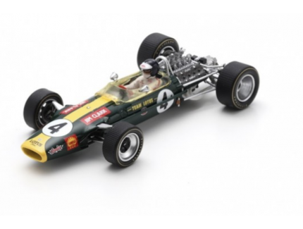 LOTUS 49 N°4 Vainqueur GP Afrique du Sud 1968 Jim Clark SPARK 1/43