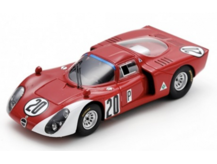 ALFA ROMEO T33-2 N°20 5ème 24H Daytona 1968 -U. Schütz - N. Vaccarella SPARK 1/43