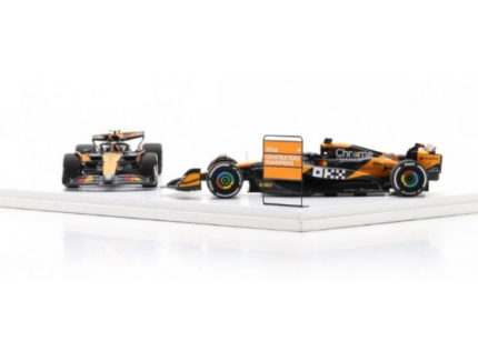 SET MCLAREN MCL38 N°4/N°81 CHAMPION DU MONDE CONSTRUCTEUR 2024 SPARK 1/43
