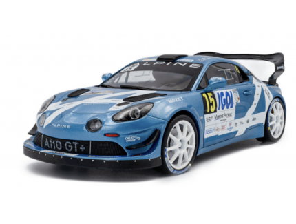 Alpine A110 RGT + No 15 Astier Mont Blanc 2024 SOLIDO  1/18