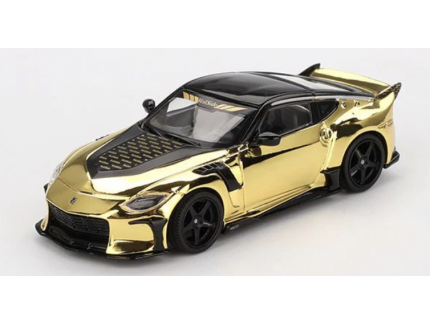 NISSAN Z VEILSIDE FFZ400 GOLD CHROME MINI GT 1/64