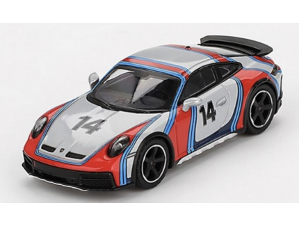 PORSCHE 911 (992) Dakar Ice Grey Metallic - Rallye Tribute 2024 MINI GT 1/64