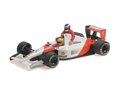 McLaren Honda MP4/6 With Jean Alesi Riding 1 Ayrton Senna F1 Mexique 1991 Minichamps 1/18