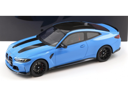 BMW M4 CS G82 Coupe Rivera bleu 2024 GT SPRIT 1/18
