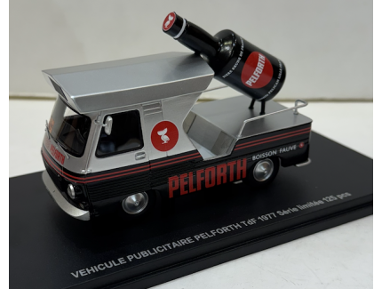 PEUGEOT J7 Véhicule Publicitaire TDF 1977 Pelforth Noir et Argent PERFEX 1/43