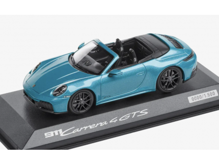Porsche 911 Carrera 4 GTS Cabriolet Type 992.2 2024 Ipanema Blue MINICHAMPS 1/43