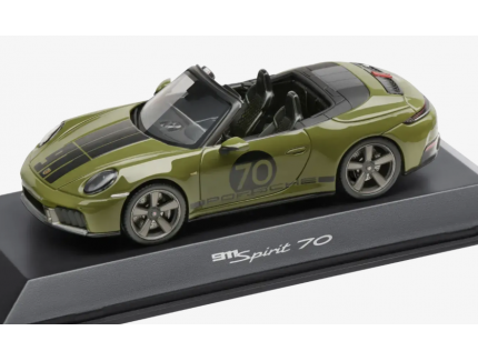 Porsche 911 Spirit 70 Type 992 Cabriolet 2025 Olive Neo Spark 1/43