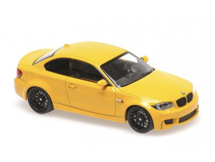 BMW 1er M Coupe 2011 Yellow Minichamps 1/43