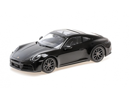 Porsche 911 992.2 Carrera Coupe 2024 Black Metallic Minichamps 1/18