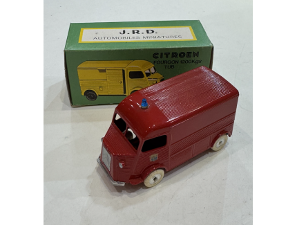 CITROEN FOURGON 1200KG ROUGE POMPIER 1965 CLE 1/43°