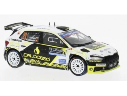 SKODA FABIA RS RALLY2 #21 GRYAZIN/ALEKSANDROV WRC RALLYE MONTE-CARLO 2025 IXO 1/43