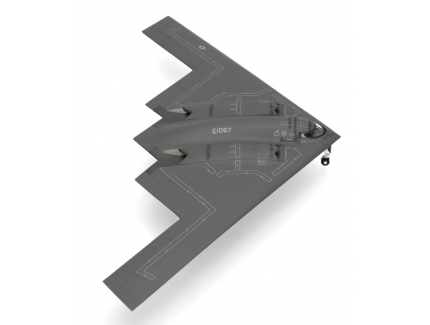 U.S. Air Force Northrop Grumman B-2A Spirit- 393rd Bomb Squadron "Tigers", Whiteman Air Base "Spirit of Arizona" HERPA 1/200