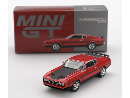MUSTANG MACH 1 RACE RED 1971 MINI GT 1/43