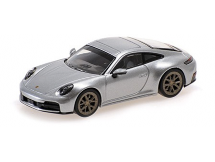 Porsche 911 992.2 Carrera 2025 Silver Minichamps 1/64