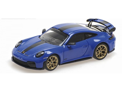 Porsche 911 992.2 GT3 2025 Blue Weissach Package Minichamps 1/64