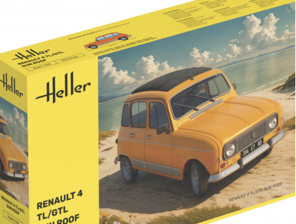 RENAULT 4 TL/GTL SUN ROOF HELLER 1/24