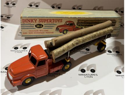 WILLÈME TRACTEUR AVEC SEMI REMORQUE FARDIER DINKY SUPERTOYS 1/43°