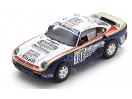 PORSCHE 959 N°186 Vainqueur Rallye Paris Dakar 1986 SPARK 1/18