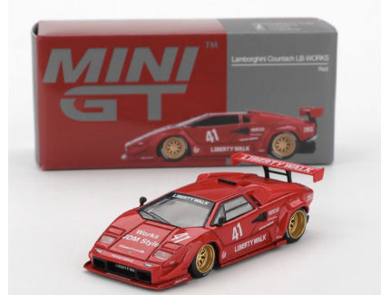 Lamborghini Countach LB-Works Red MiniGT 1/64°